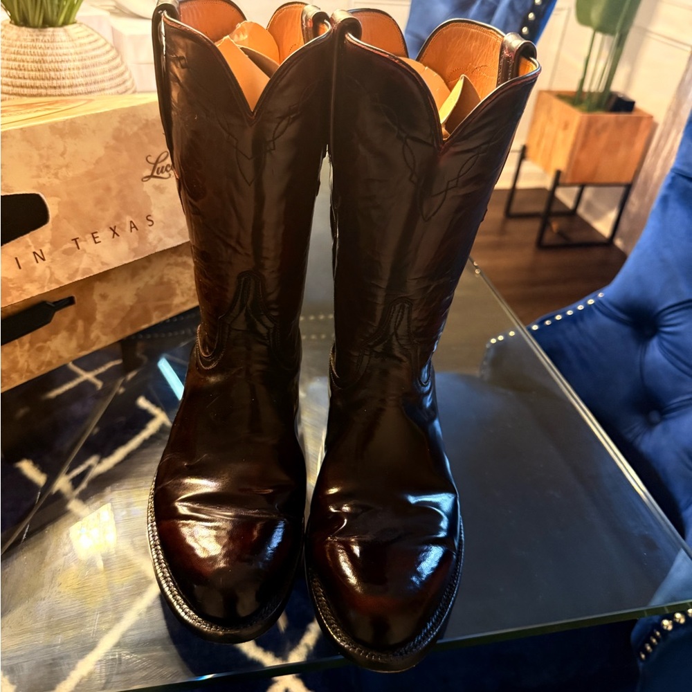 Lucchese Men's Dark Brown Western Boots